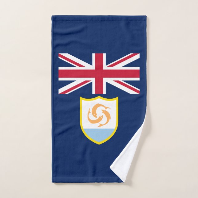 Patriotic Anguilla Flag Handtuch (Handtuch)