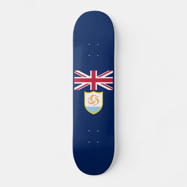 Patriotic Anguilla Flag Skateboard (Vorderseite)