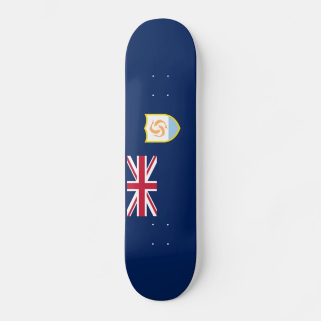 Patriotic Anguilla Flag Skateboard (Vorderseite)