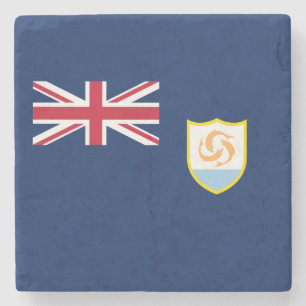 Patriotic Anguilla Flag Steinuntersetzer