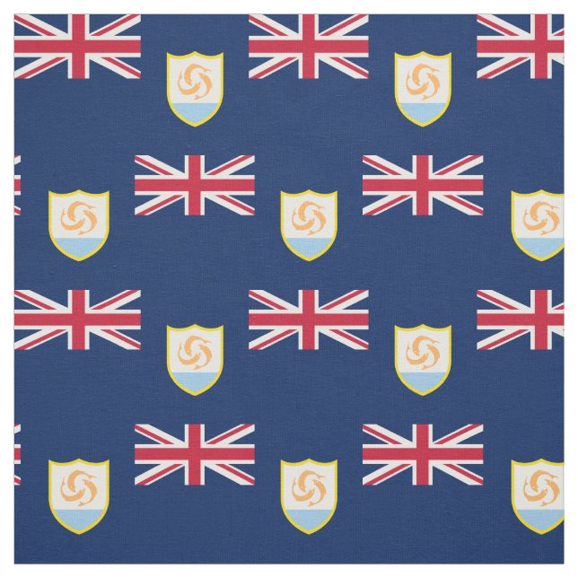 Patriotic Anguilla Flag Stoff (Muster)
