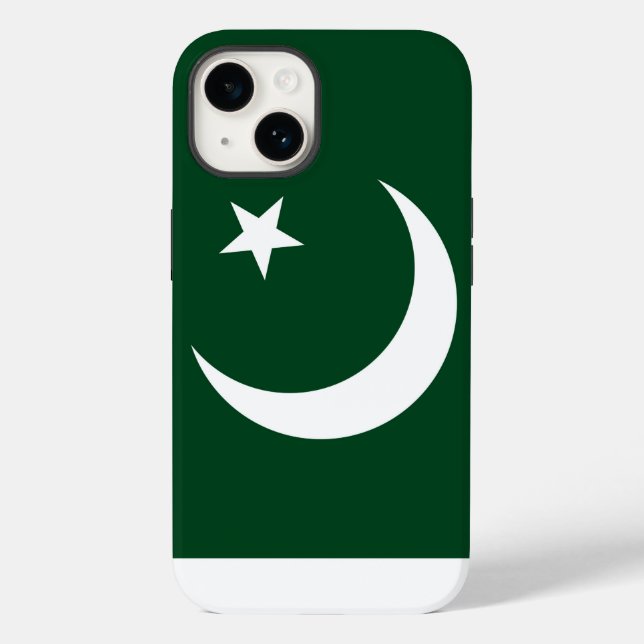 Patriotic Apple 14 Case-Mate, pakistanische Flagge Case-Mate iPhone Hülle (Rückseite)