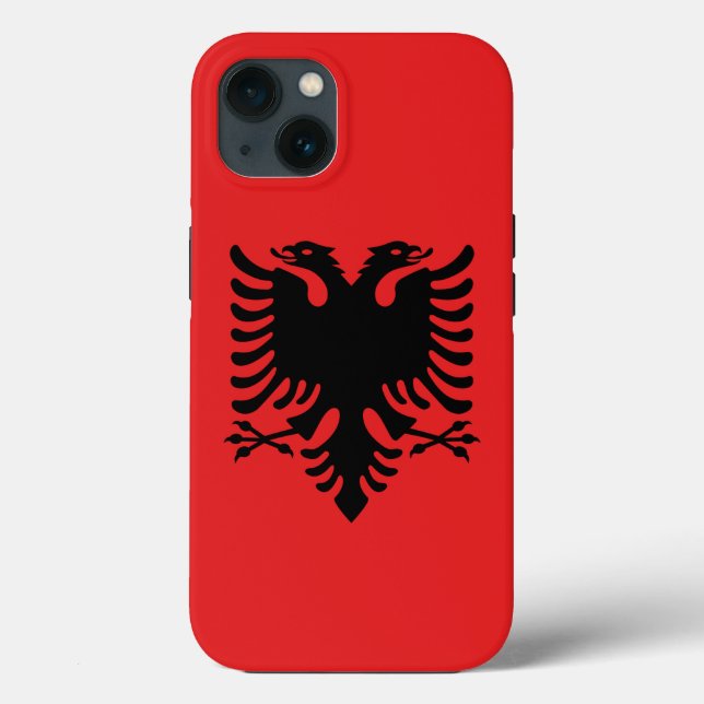 Patriotic Apple Case Mate, Flagge Albaniens (Rückseite)