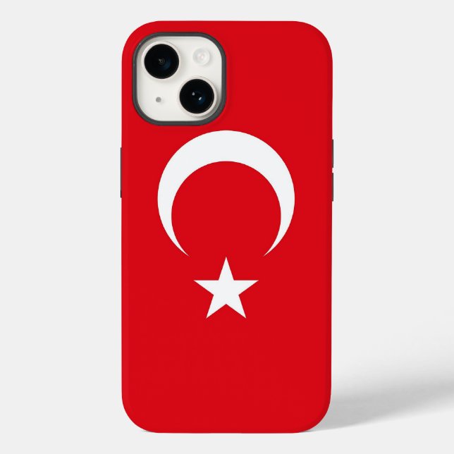 Patriotic Apple Case-Mate, Flaggenstaat Türkei Cas Case-Mate iPhone Hülle (Rückseite)