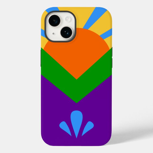 Patriotic Apple Case Mate, Manitou Springs Flag (Rückseite)