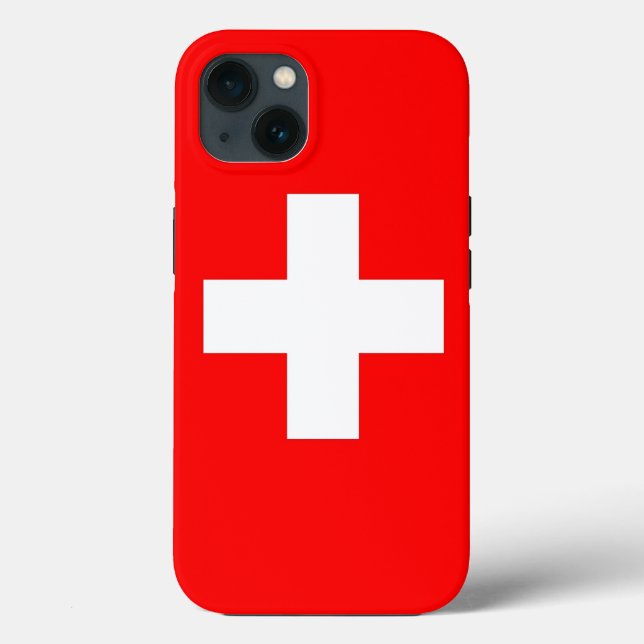 Patriotic Apple Case-Mate, Schweizer Flagge Case-Mate iPhone Hülle (Rückseite)
