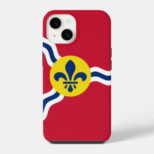 Patriotic Apple Case-Mate, St. Louis Flag iPhone 14 Hülle