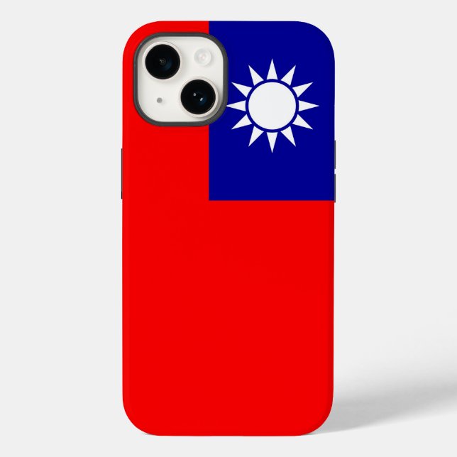 Patriotic Apple Case-Mate, Taiwan-Flag Case-Mate i iPhone Hülle (Rückseite)
