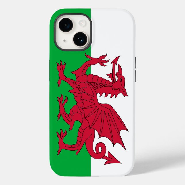 Patriotic Apple Case-Mate, Wales-Flag Case-Mate iP iPhone Hülle (Rückseite)