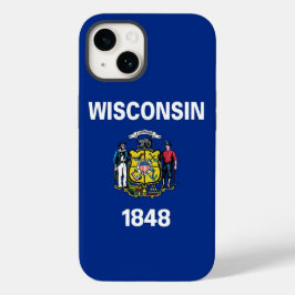 Patriotic Apple Case-Mate, Wisconsin-Flag Case-Mate iPhone 14 Hülle