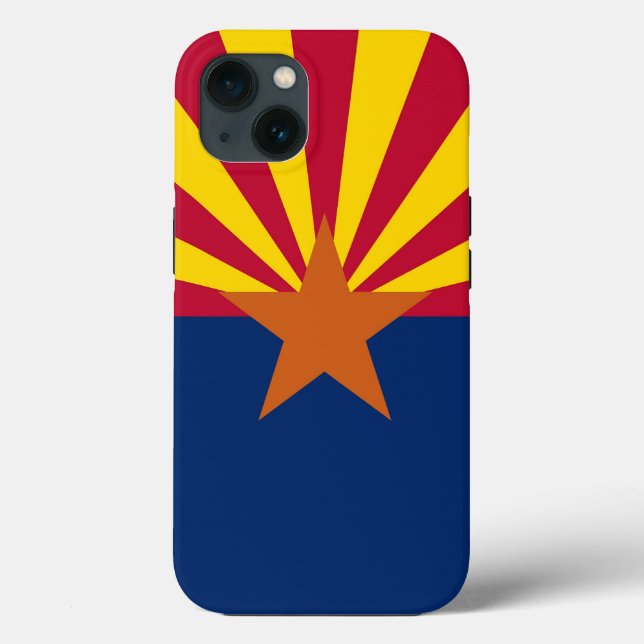 Patriotic Apple iPhone 13 Case-Mate, Arizona-Flagg Case-Mate iPhone Hülle (Rückseite)