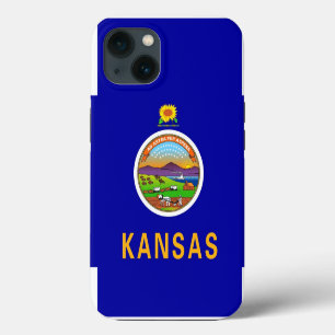 Patriotic Apple iPhone 13 Case-Mate, Kansas Flag Hülle