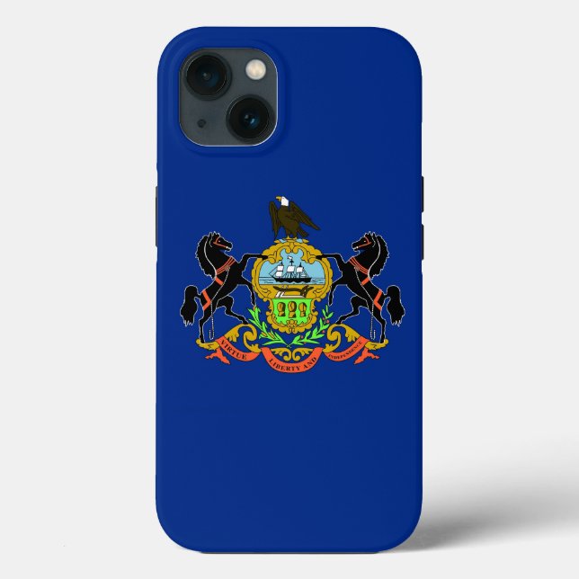 Patriotic Apple iPhone 13 Case-Mate, Pennsylvania Case-Mate iPhone Hülle (Rückseite)