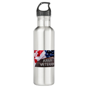 Patriotic "Army Veteran" Edelstahlflasche