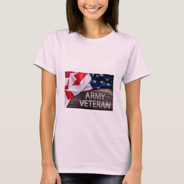 Patriotic "Army Veteran" T-Shirt (Vorderseite)