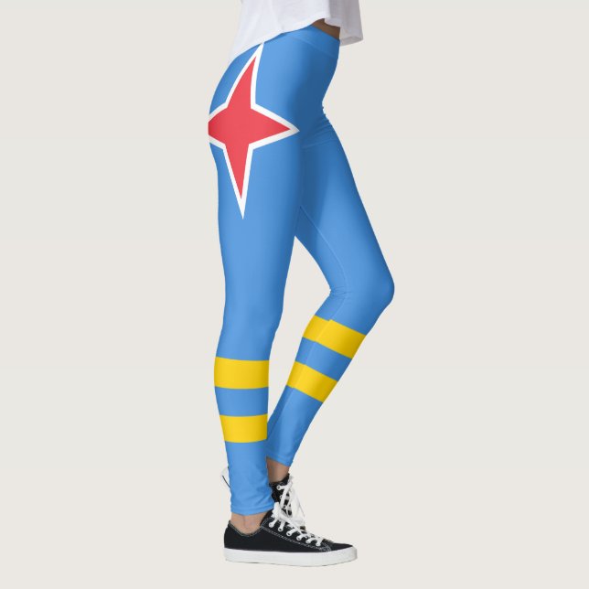Patriotic Aruba Flag Leggings (Rechts)