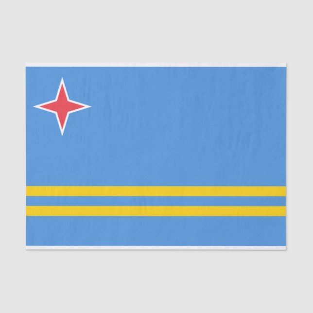 Patriotic Aruba Flag Seidenpapier (Vorderseite)