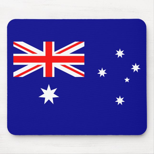 Patriotic Australian Flag Mouse Pad Mousepad (Vorne)