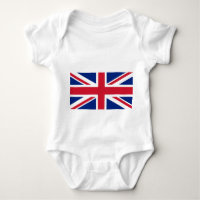 Patriotic Baby Bodysuit mit Flagge Vereinigtes Kön