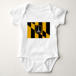 Patriotic Baby Bodysuit mit Flagge von Baltimore U Strampler