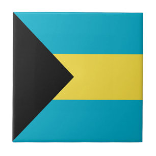 Patriotic Bahamian Flag Tile Fliese