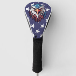 Patriotic Bald Eagle American Flag Golf Driver  Golf Headcover