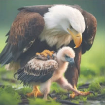 Patriotic Bald Eagle Father's Day Wildlife Gift