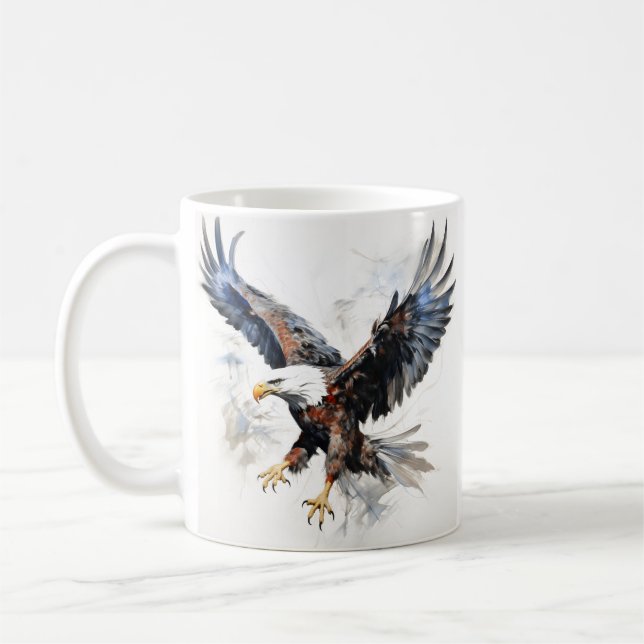 Patriotic Bald Eagle Kaffeetasse (Links)