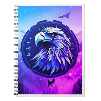Patriotic Bald Eagle Spiral Notebook Notizblock