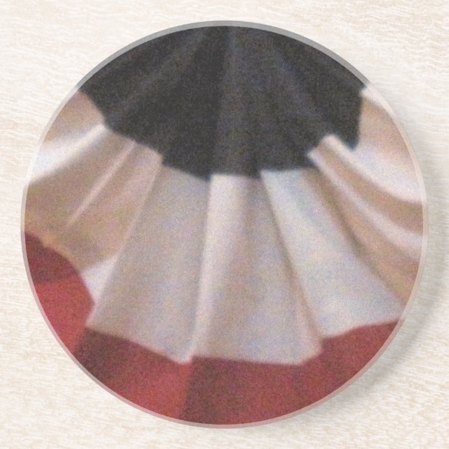 Patriotic Banner Sandstein Untersetzer (Vorne)