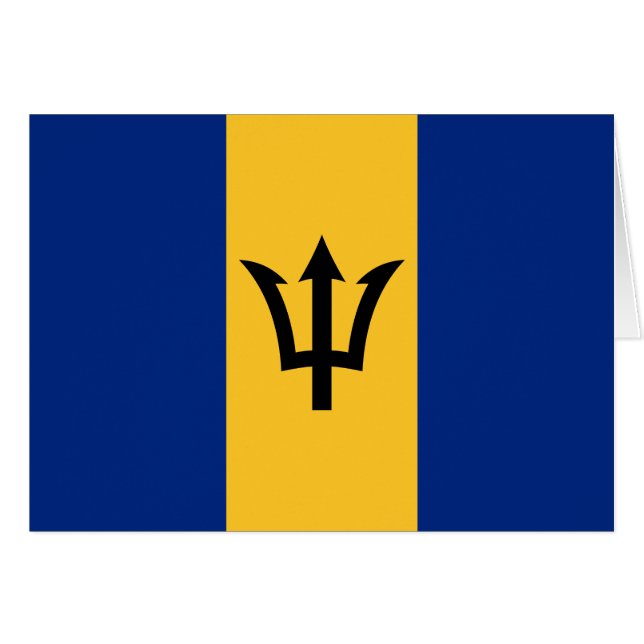 Patriotic Barbados Flag (Vorderseite (Horizontal))