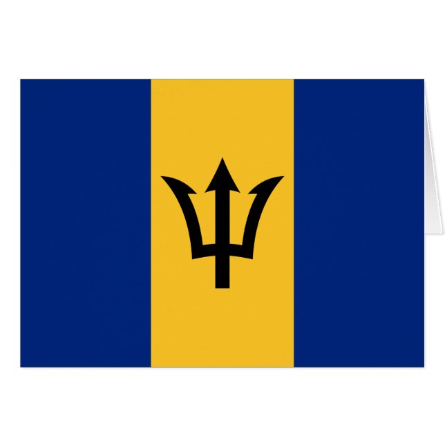 Patriotic Barbados Flag (Vorderseite (Horizontal))