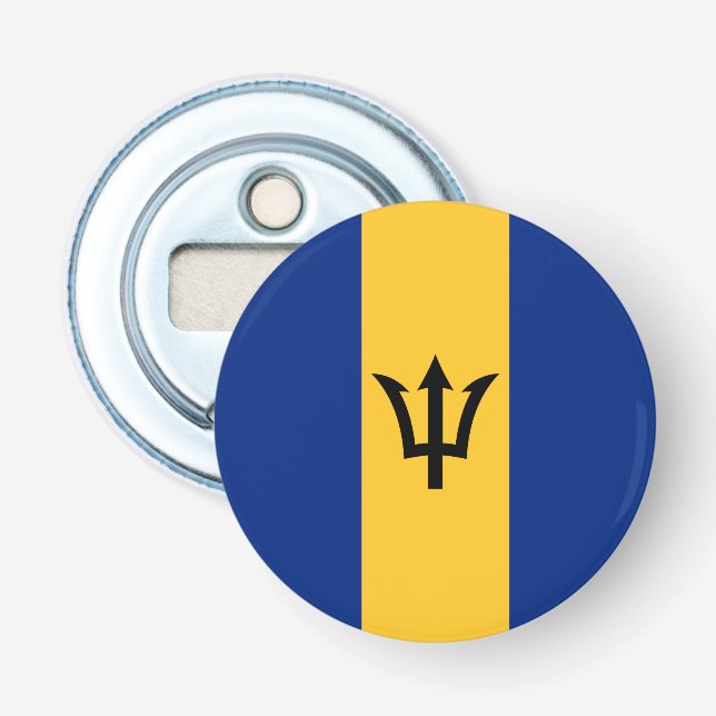 Patriotic Barbados Flag Flaschenöffner (Vorderseite)