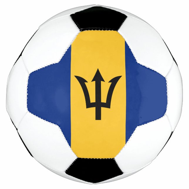 Patriotic Barbados Flag Fußball (Vorderseite)