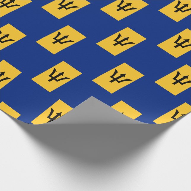 Patriotic BARBADOS FLAG Geschenkpapier (Ecke)