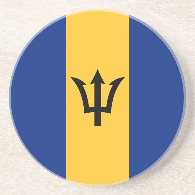 Patriotic Barbados Flag Getränkeuntersetzer (Vorne)