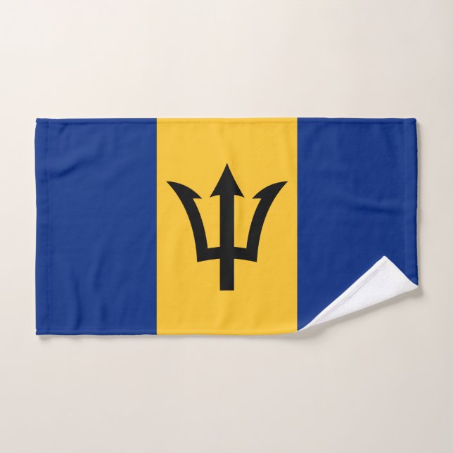 Patriotic Barbados Flag Handtuch (Handtuch)