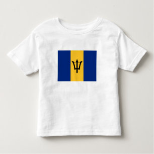 Patriotic Barbados Flag Kleinkind T-shirt