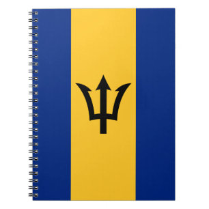 Patriotic Barbados Flag Notizblock