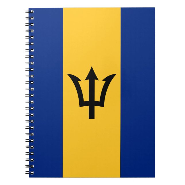 Patriotic Barbados Flag Notizblock (Vorderseite)