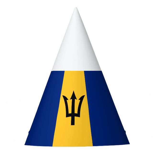 Patriotic Barbados Flag Partyhütchen (Vorderseite)