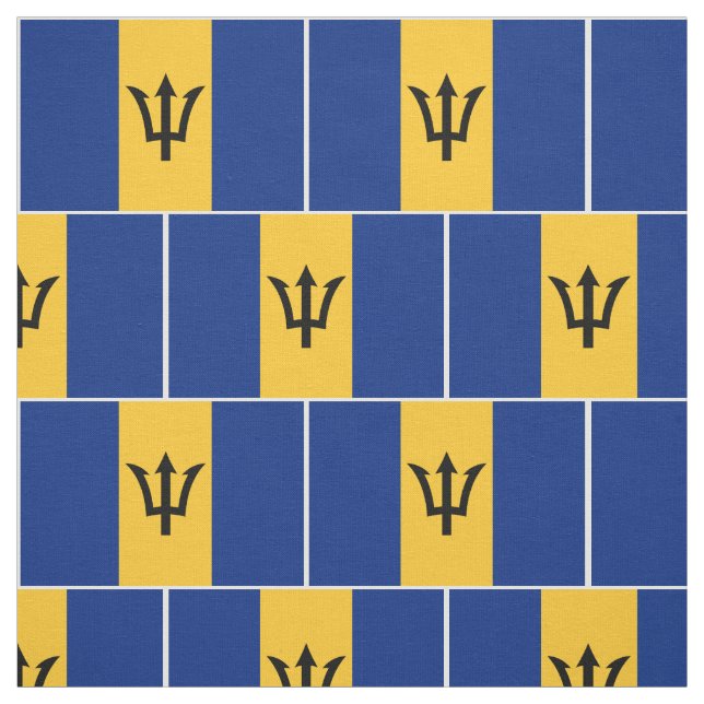 Patriotic Barbados Flag Stoff (Muster)