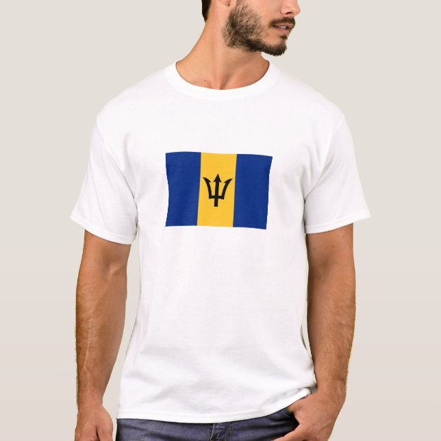 Patriotic Barbados Flag T-Shirt (Vorderseite)