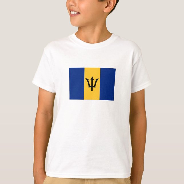 Patriotic Barbados Flag T-Shirt (Vorderseite)