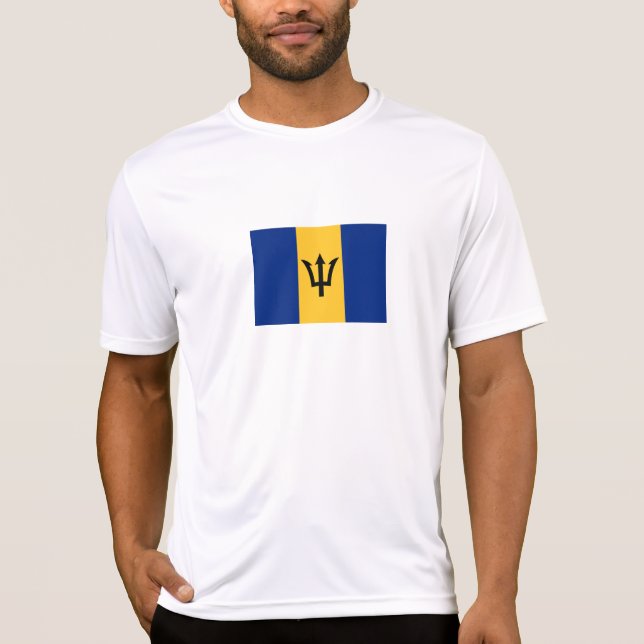 Patriotic Barbados Flag T-Shirt (Vorderseite)