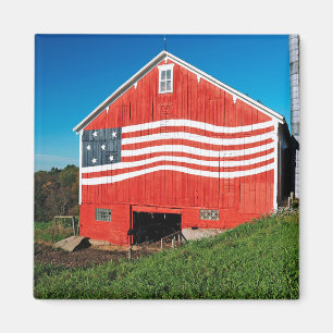 Patriotic Barn Magnet