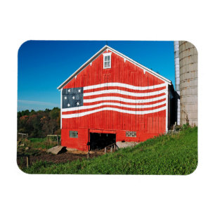 Patriotic Barn Magnet