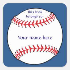 Patriotic Baseball Buchzeichen Sticker