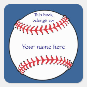 Patriotic Baseball Buchzeichen Sticker