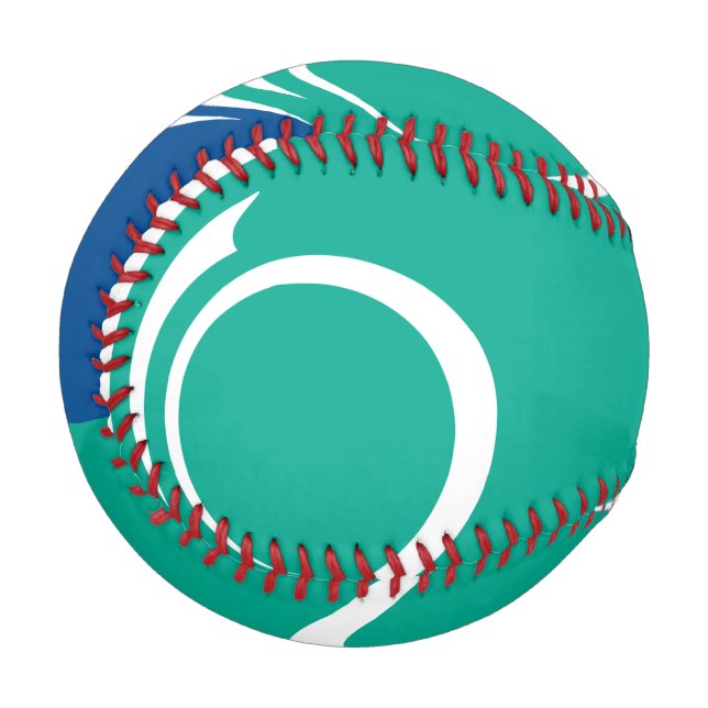 Patriotic baseball with flag of Ottawa, Canada (Vorderseite Links)
